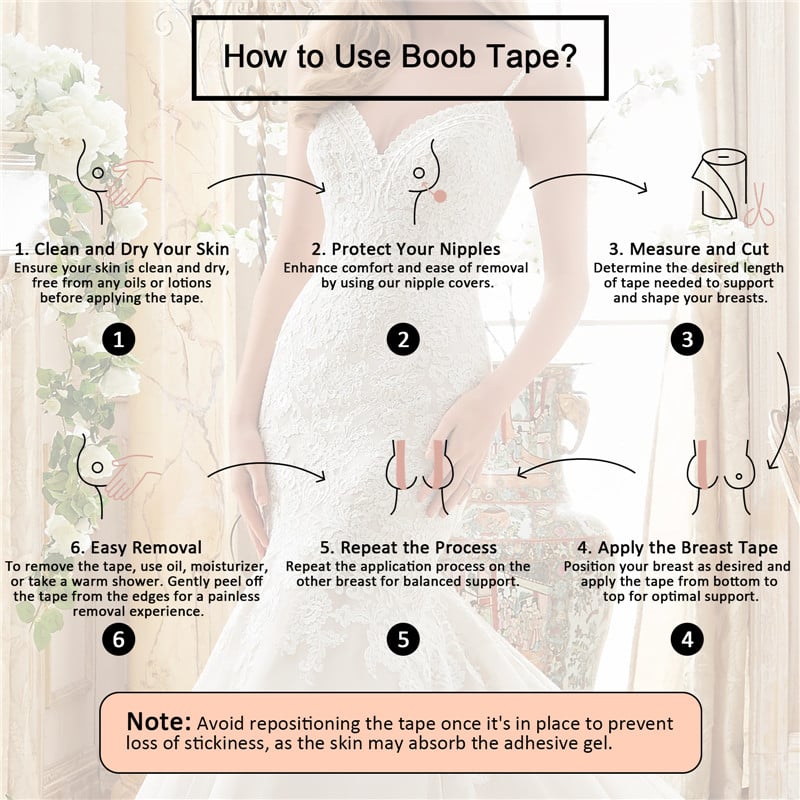 CS-25BT001-5 (2) Breast Lift Boob Tape (2-Roll 2 pair)