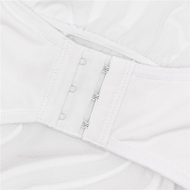 White Tummy Control Shapewear Bodysuit