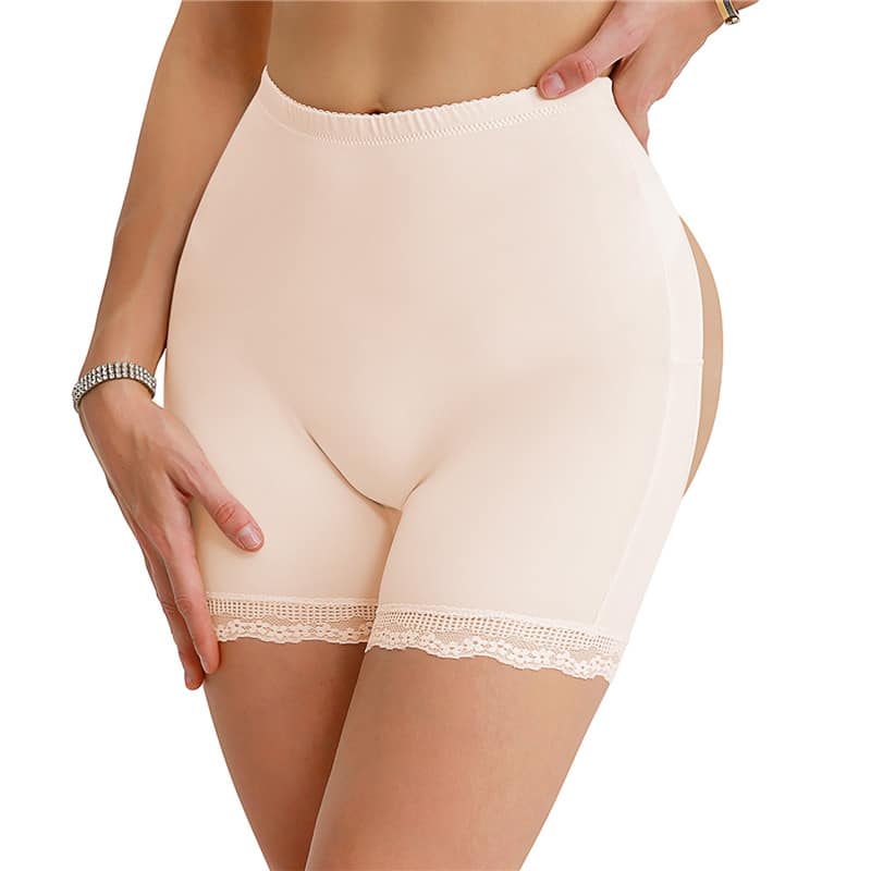 Cut-out Butt Lifting Shapewear Panties Shorts Beige