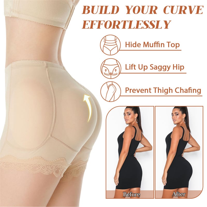 Padded Butt Lifter Panties Black