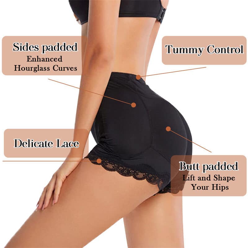 Padded Butt Lifter Panties Beige