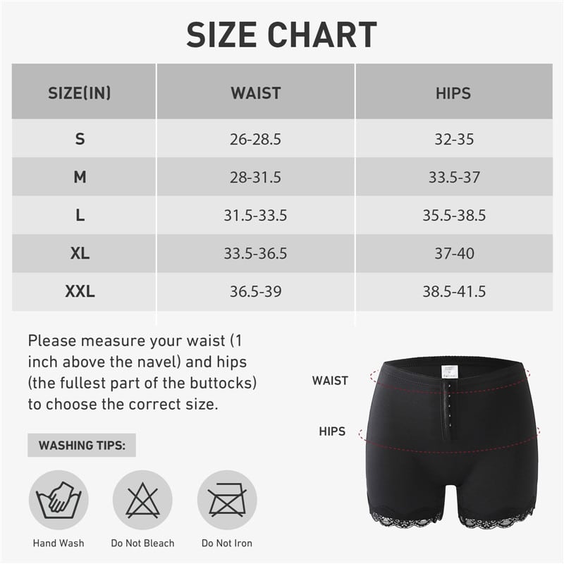 Hook Cut-out Butt Lifting Shapewear Shorts Black