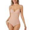 Apricot Tummy Control Shapewear Bodysuit