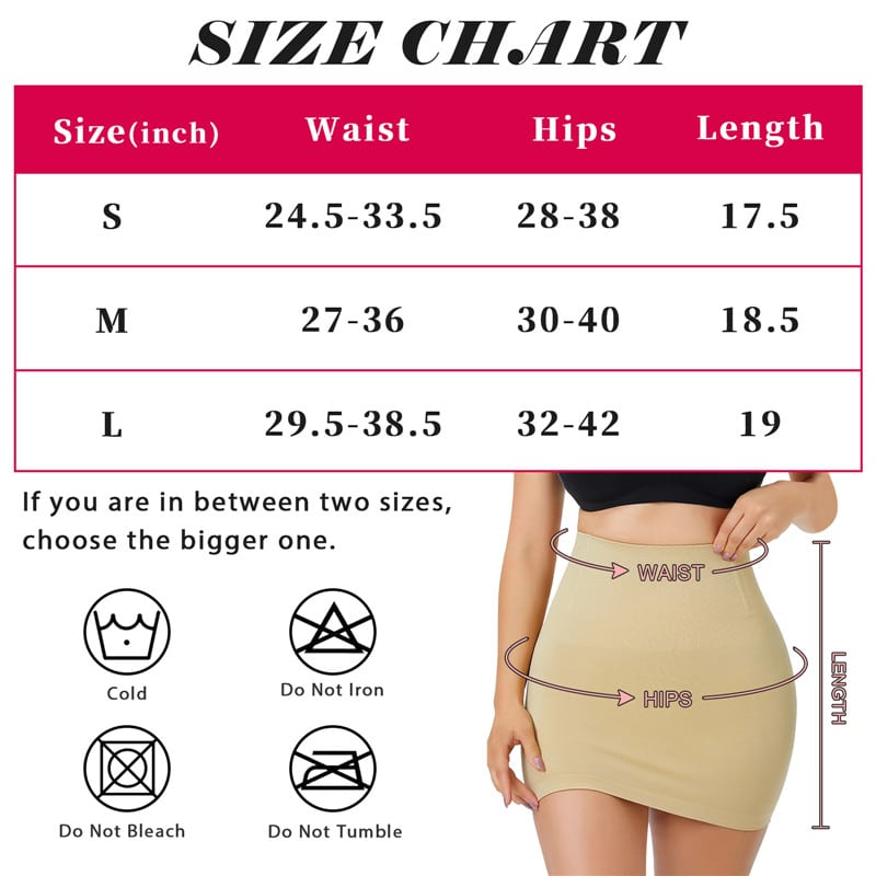 CS-25WS014F-6 Shapewear Half Slip Dress Beige