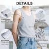 Transgender FTM Chest Binder Tank Grey