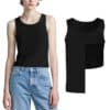 Transgender FTM Chest Binder Tank Black