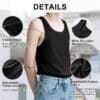 Transgender FTM Chest Binder Tank Black