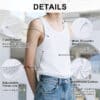 Transgender FTM Chest Binder Tank White