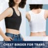 Zipper FTM Chest Binder Black