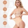 Mid Waisted Thong Shapewear Beige