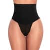 CS-25WP006H-Main-1 Mid Waisted Thong Shapewear Black