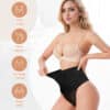 Mid Waisted Thong Shapewear Black