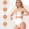 Mid Waisted Thong Shapewear White