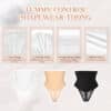 Mid Waisted Thong Shapewear White